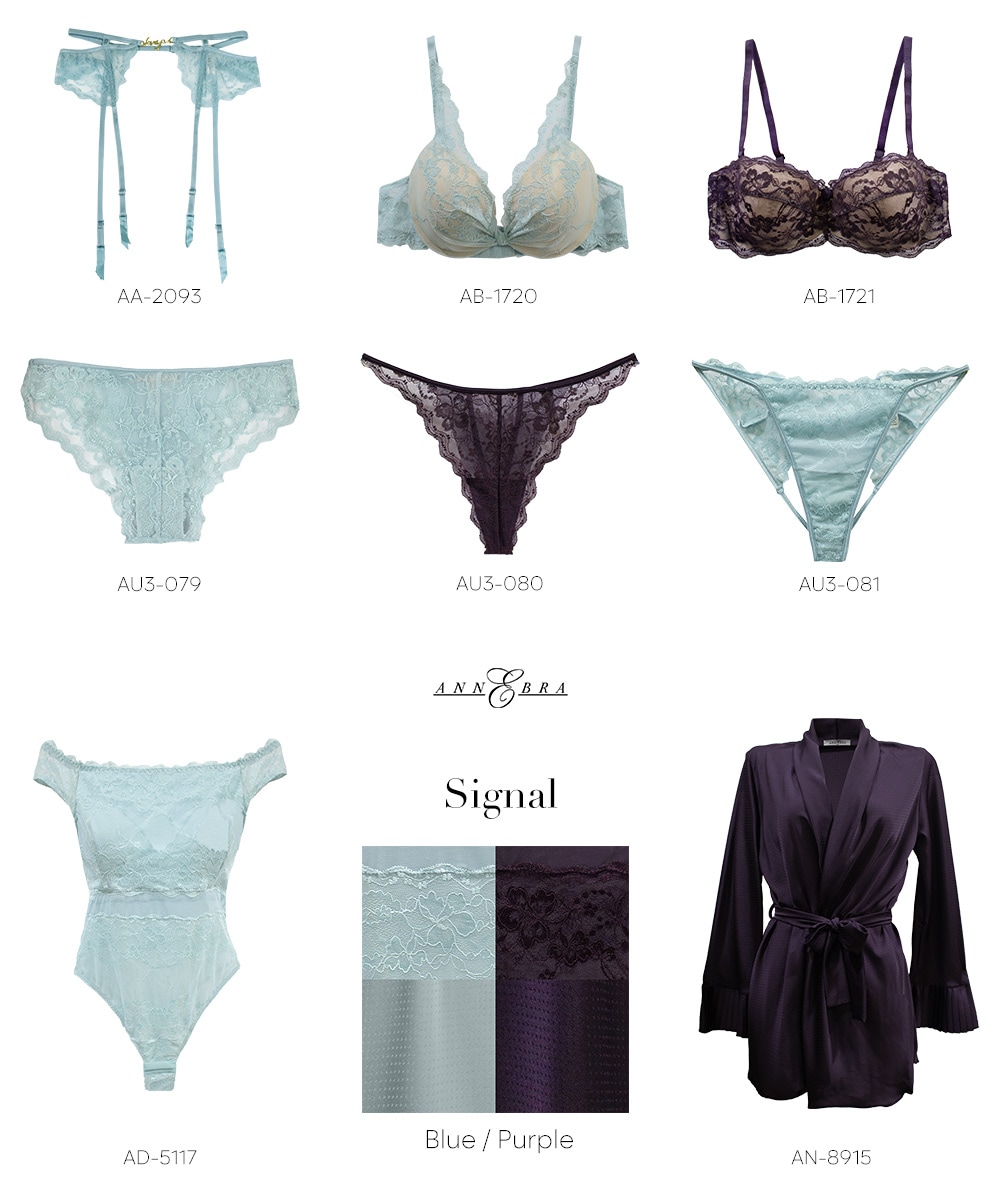 Signal オフショルレースボディスーツ,テディ / Purple