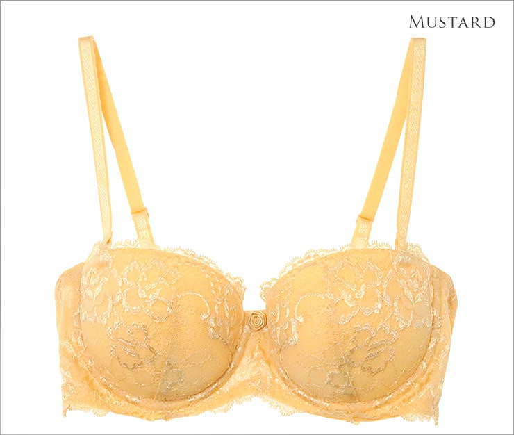 Daisies 1/2はぎカップストラップレスブラジャー