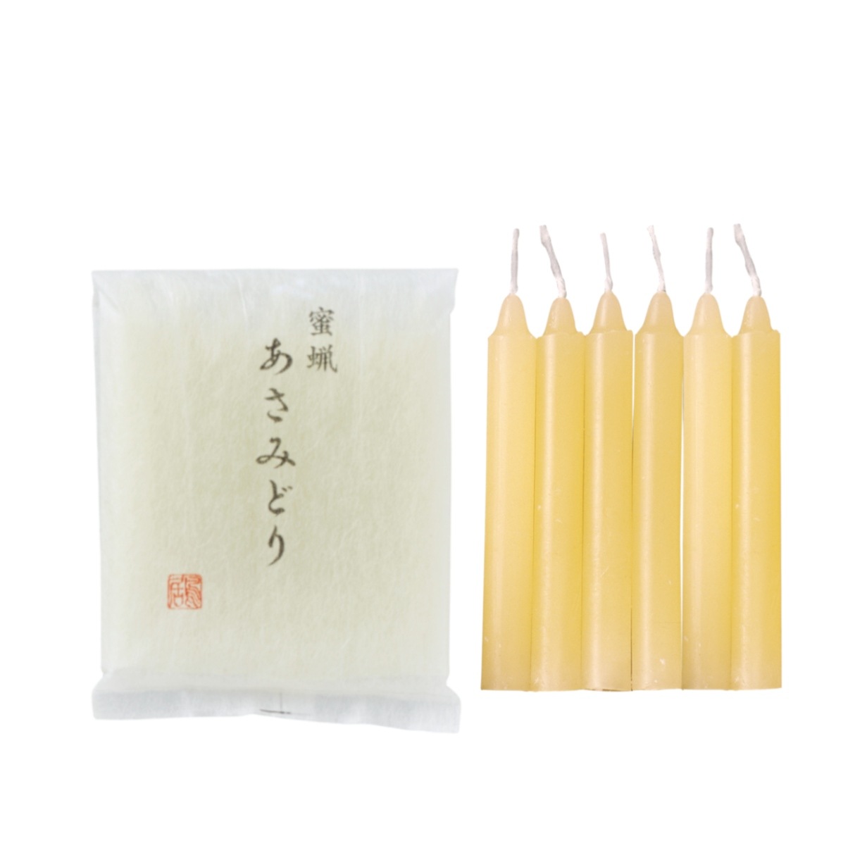 御供物用 あさみどり 太ダルマ 12本2袋 和紙袋入