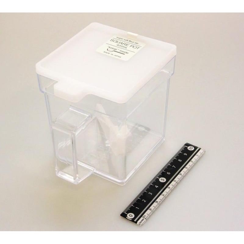 スクエアポット クリアホワイト