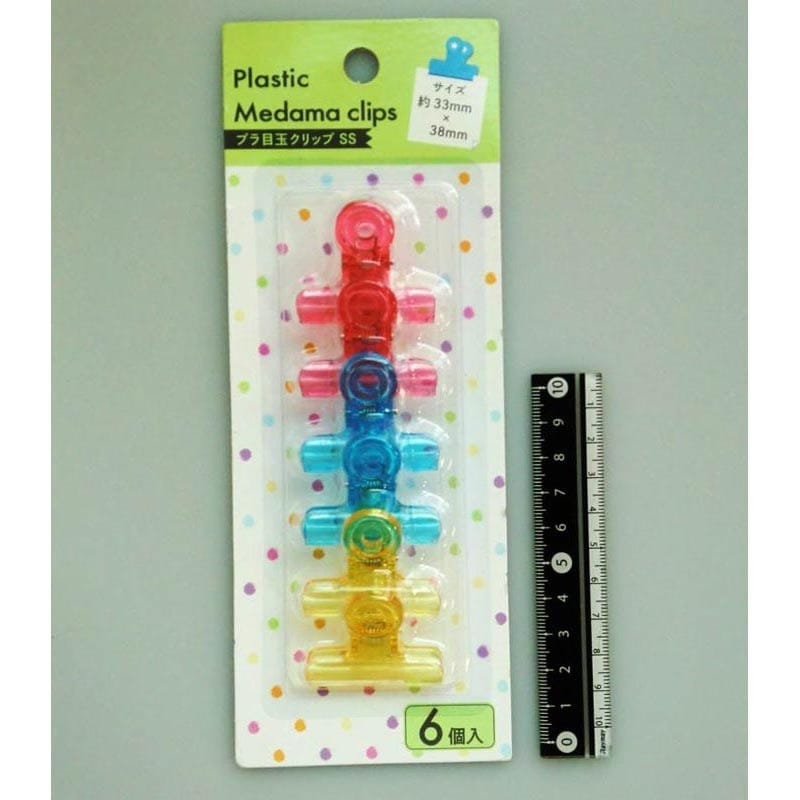 プラ目玉クリップＳＳ　３８ｍｍ６Ｐ