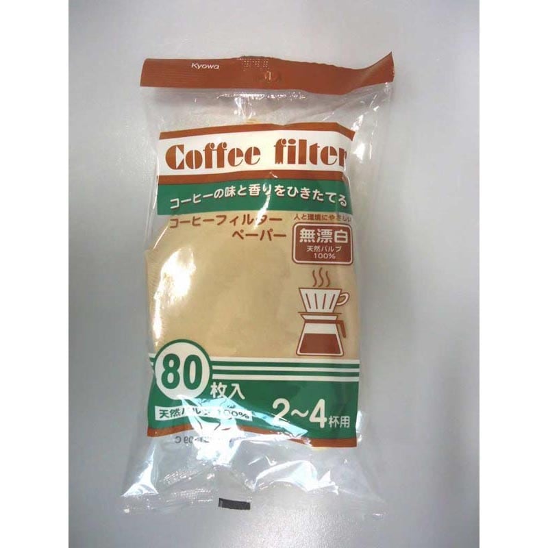 コーヒーフィルターL80枚(無漂白)