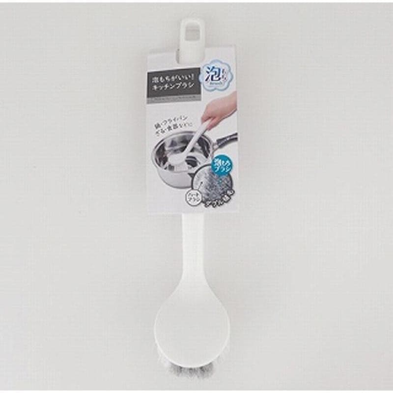 泡立つキッチンブラシ