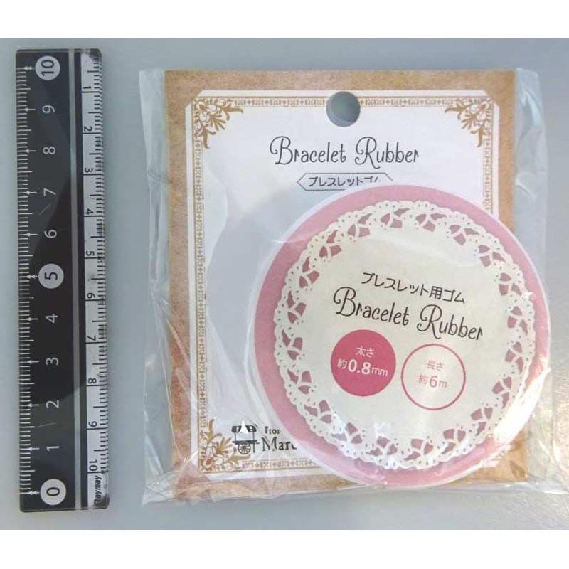 ブレスレットゴム　０．８ｍｍ×６ｍ