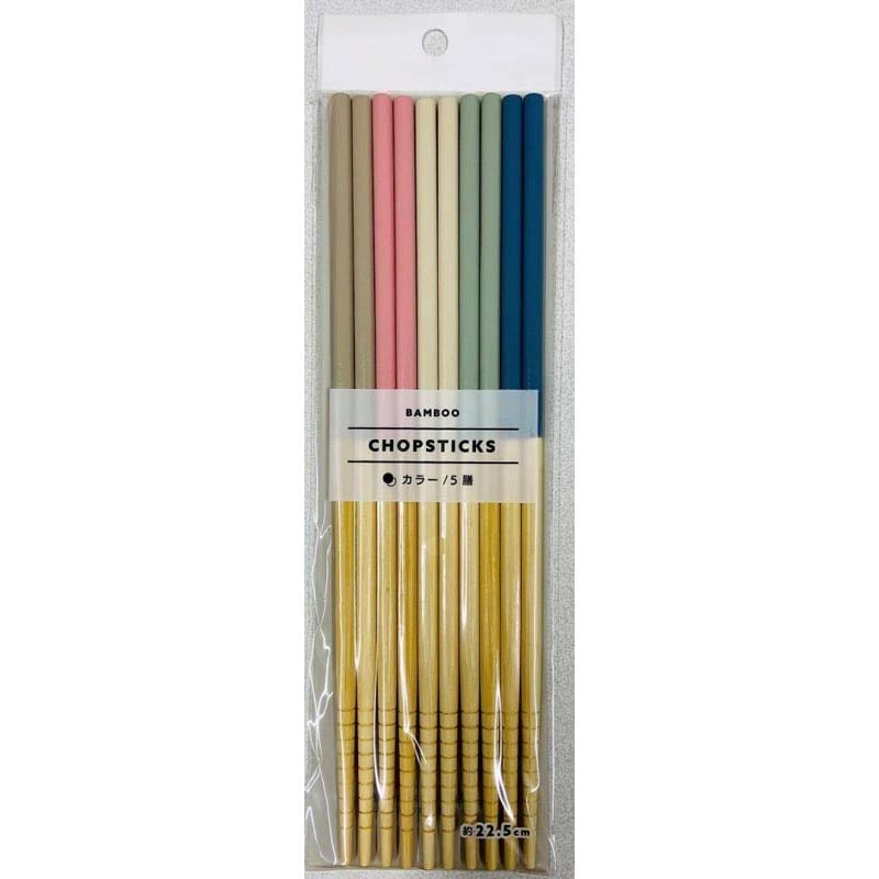 カラー竹箸　５膳