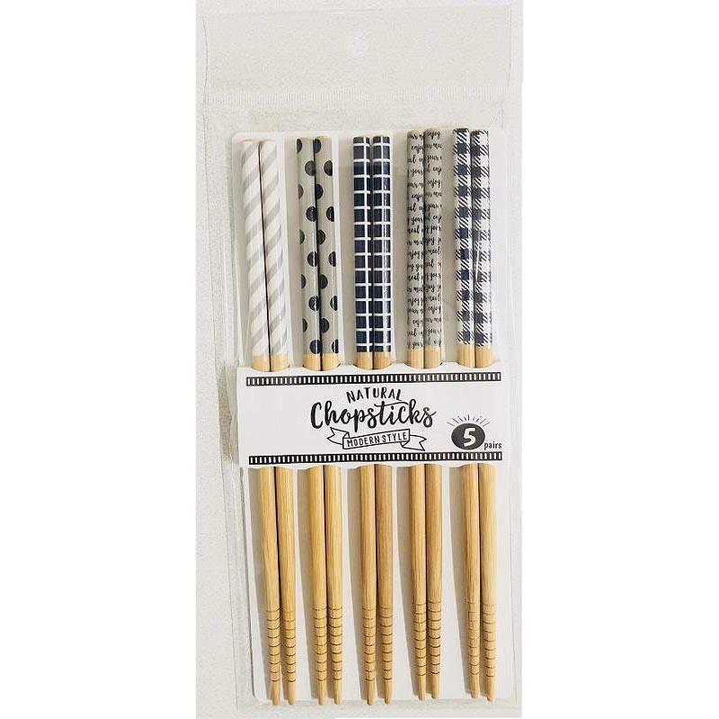 竹塗箸５Ｐ　モダンスタイル