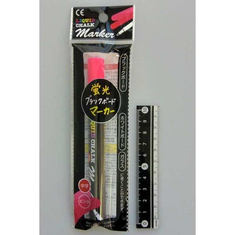 蛍光ブラックボードマーカー中字ＰＫ