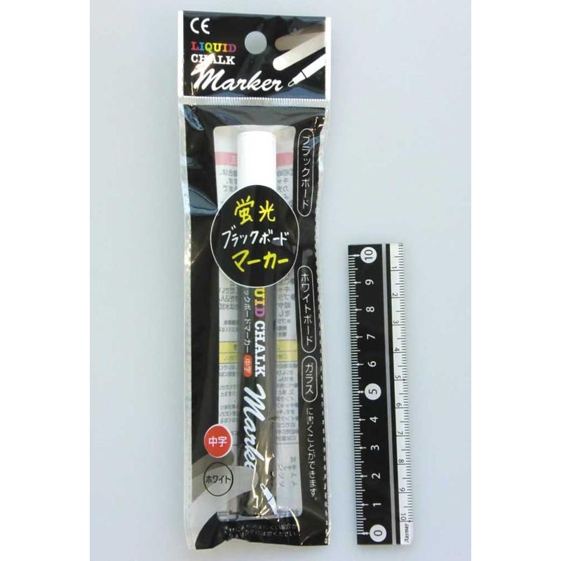 蛍光ブラックボードマーカー中字ＷＨ