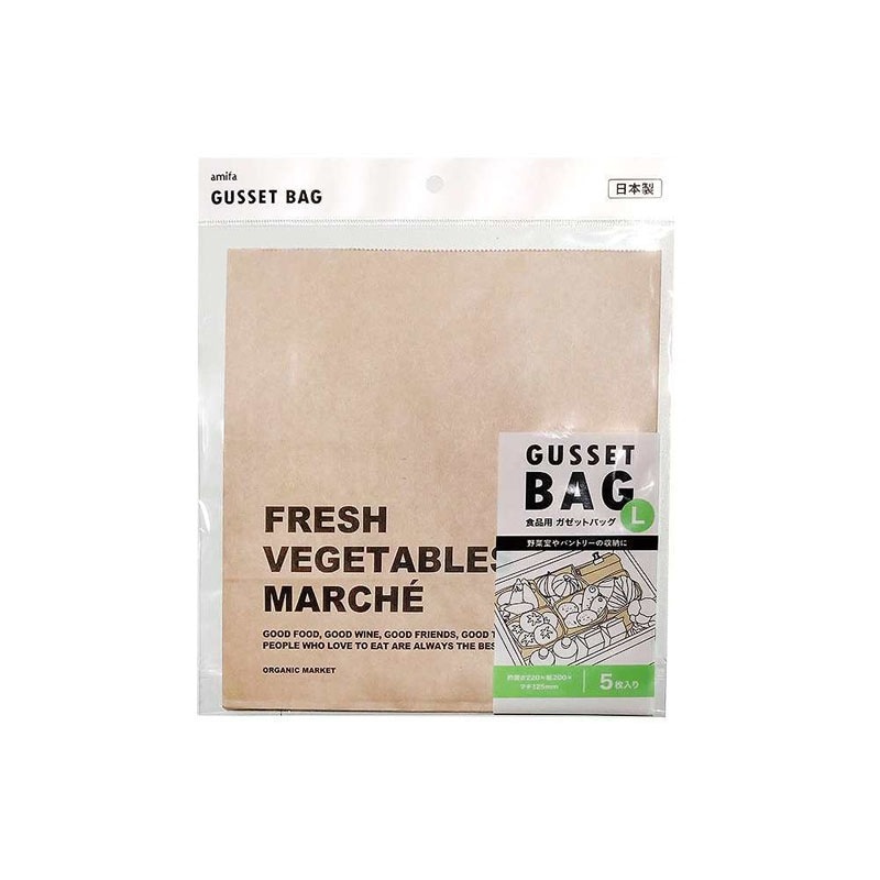 食品用　ガゼットバッグ　Ｌ　５Ｐ