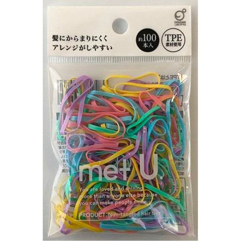 からまりにくいゴム　１００本入　パステル