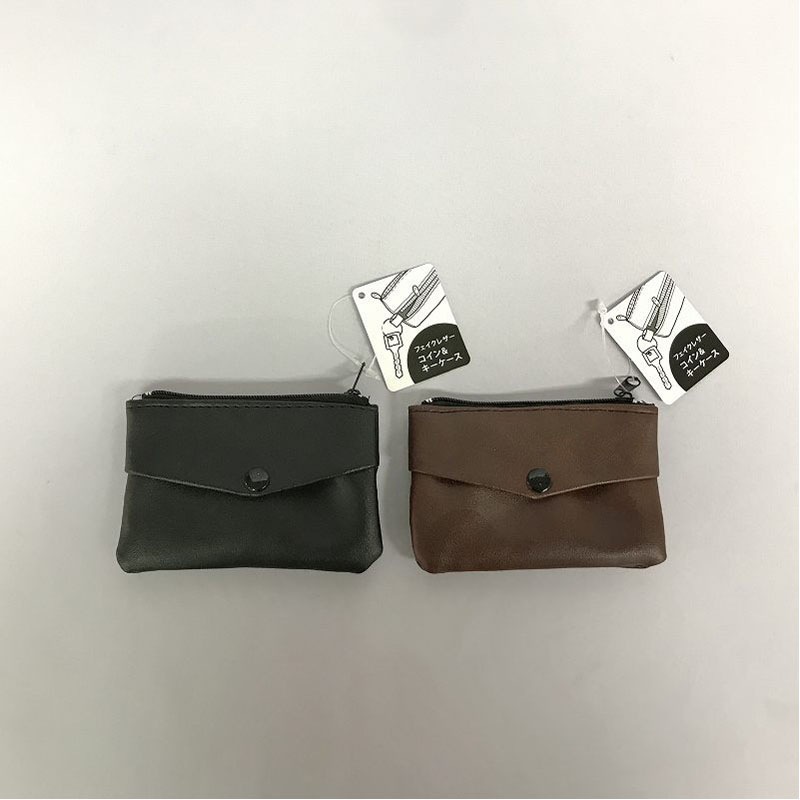 フェイクレザーコイン＆キーケース
