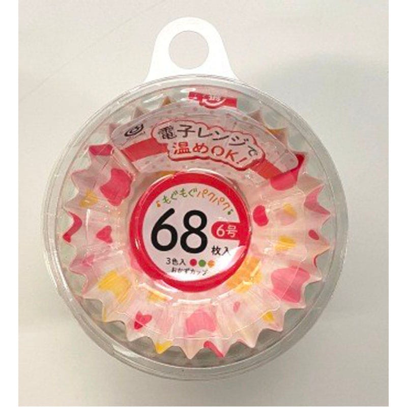 おかずカップ　ドット柄６号６８枚