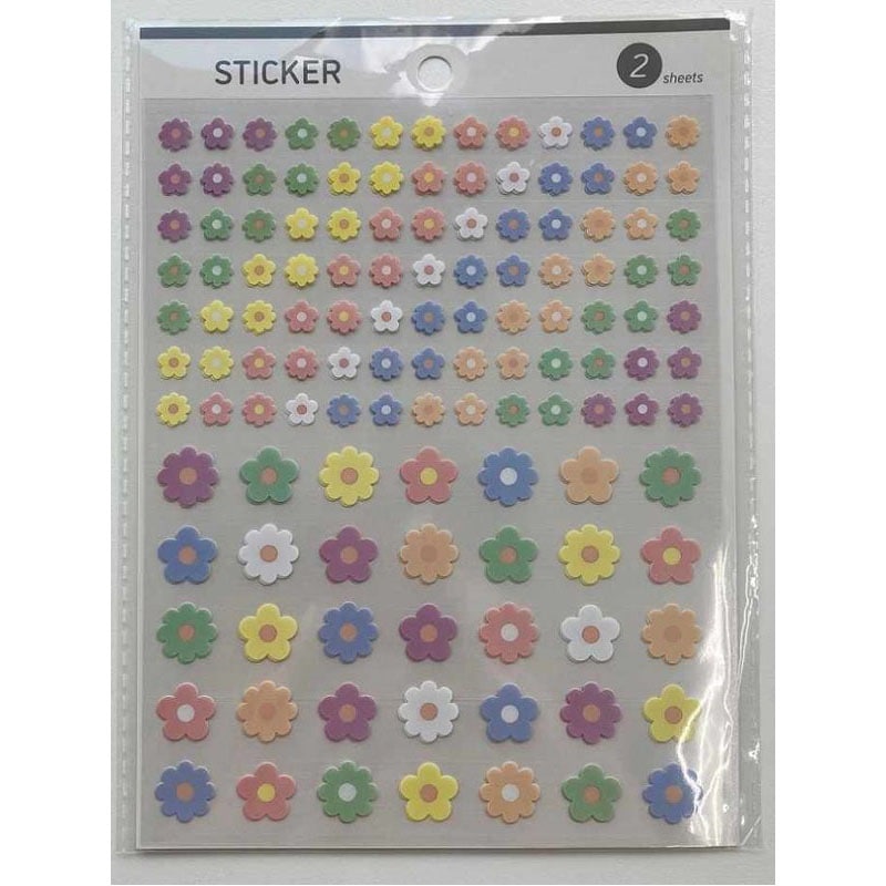 デザイン紙シールパステルフラワー