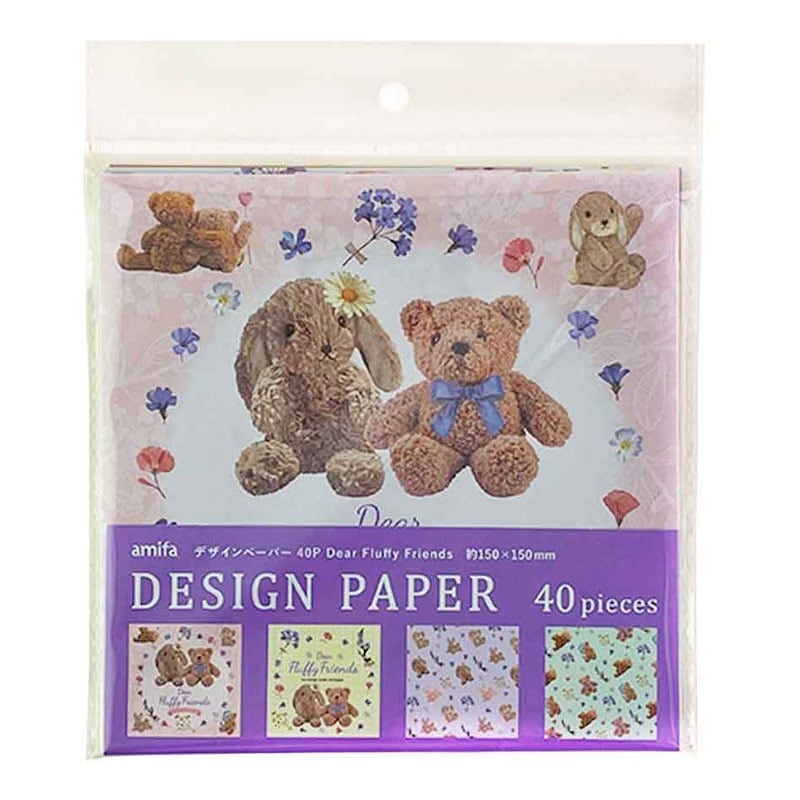 デザインペーパー40P FLUFFYベア【公式】≪1個からお届け