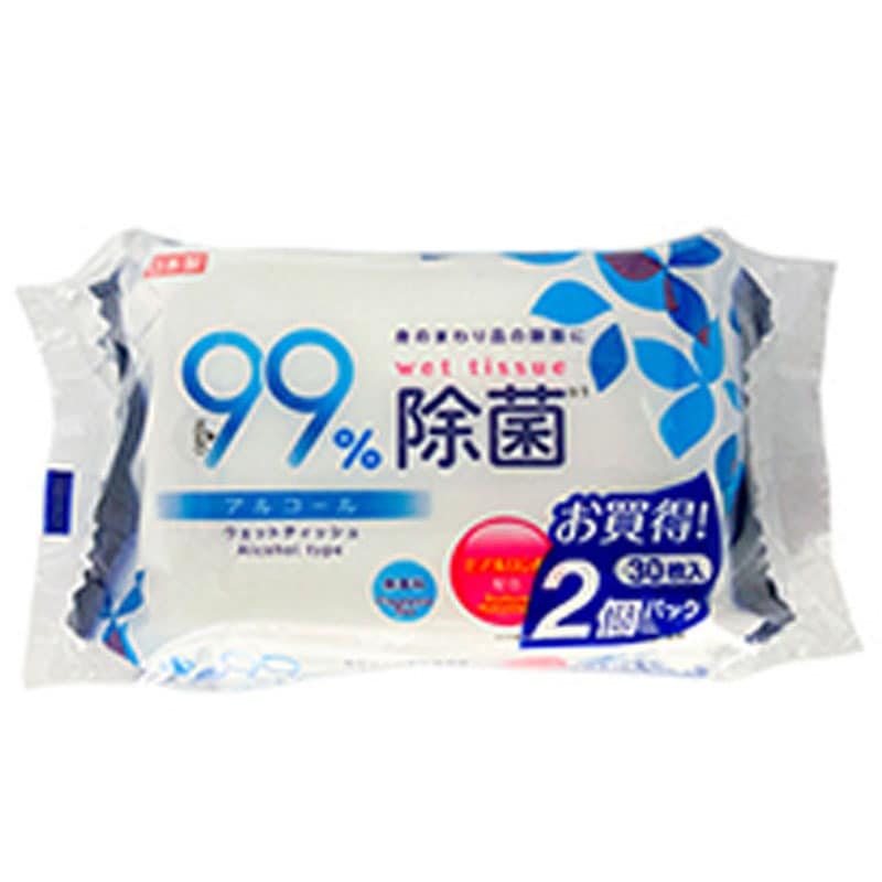 アルコール除菌ウェット３０枚２Ｐ