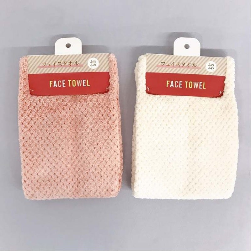 フェイスタオル　ふわふわ