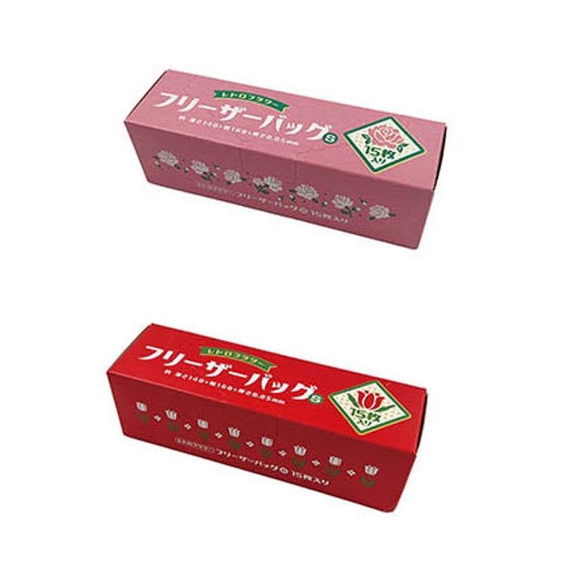 フリーザーバッグＳ１５Ｐ　レトロフラワー