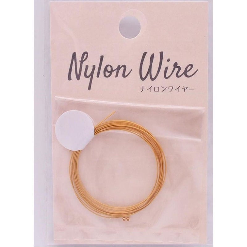 ナイロンコートワイヤー　ゴールド