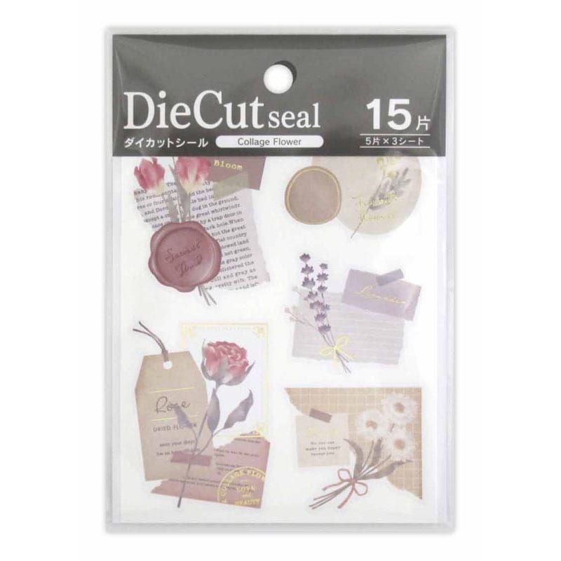 ダイカットシール コラージュフラワー【公式】≪1個からお届け≫Can