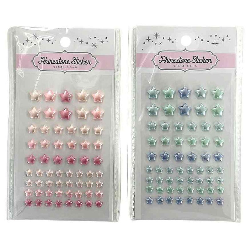 ラインストーンシール　パールスター