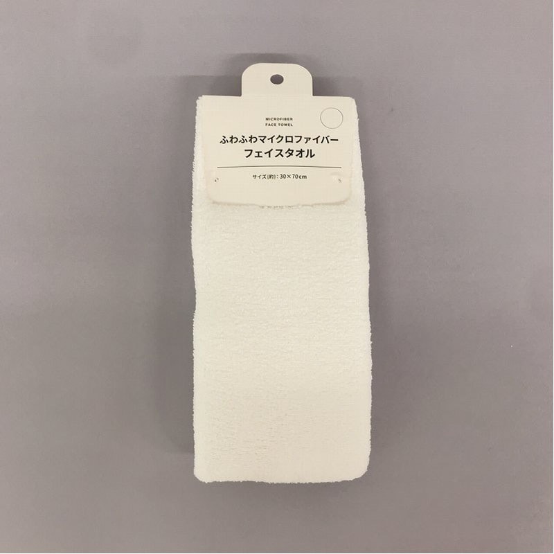 ふわふわマイクロＦフェイスタオル　ＷＨ