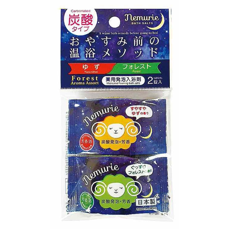 薬用発泡入浴剤ネムリエ フォレスト2錠