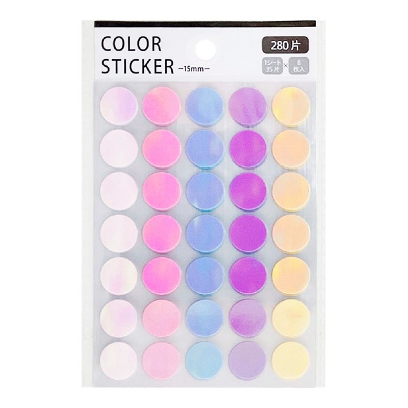 ポイントシール１５ＭＭ　オーロラ