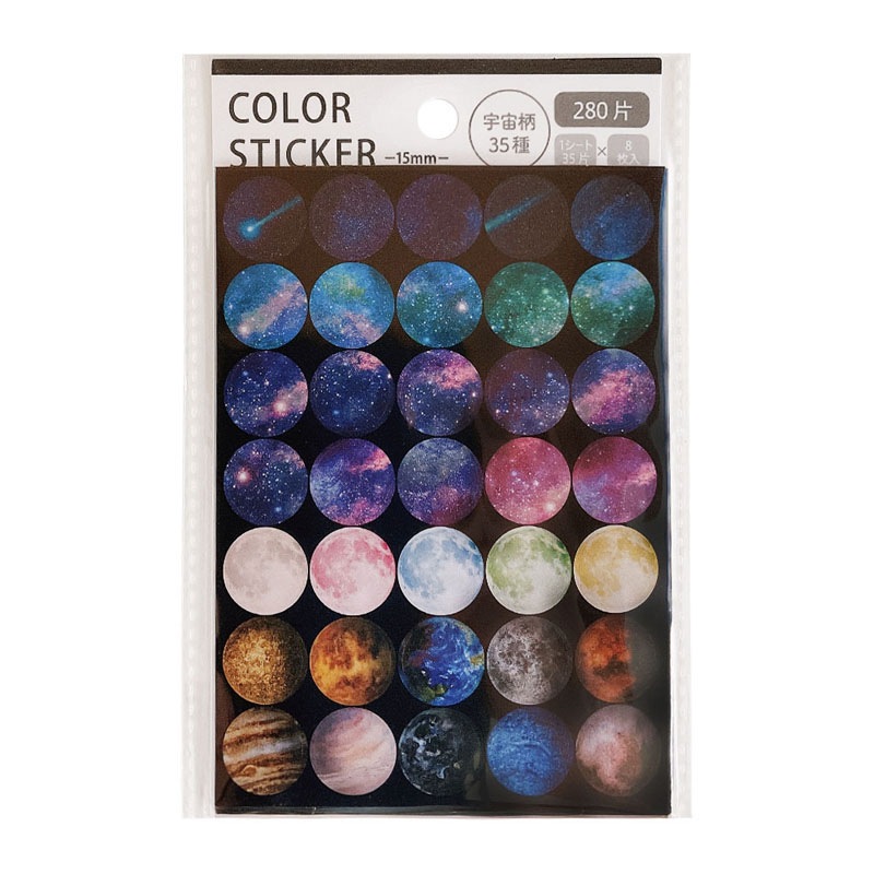 ポイントシール15MM ユニバース【公式】≪1個からお届け≫Can☆Do