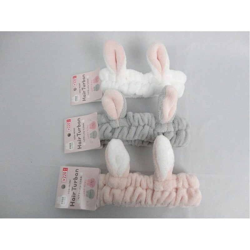 もこもこヘアーターバン　うさみみ