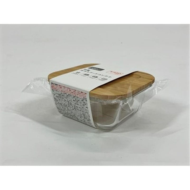 竹蓋ガラスフードコンテナ正方　３００