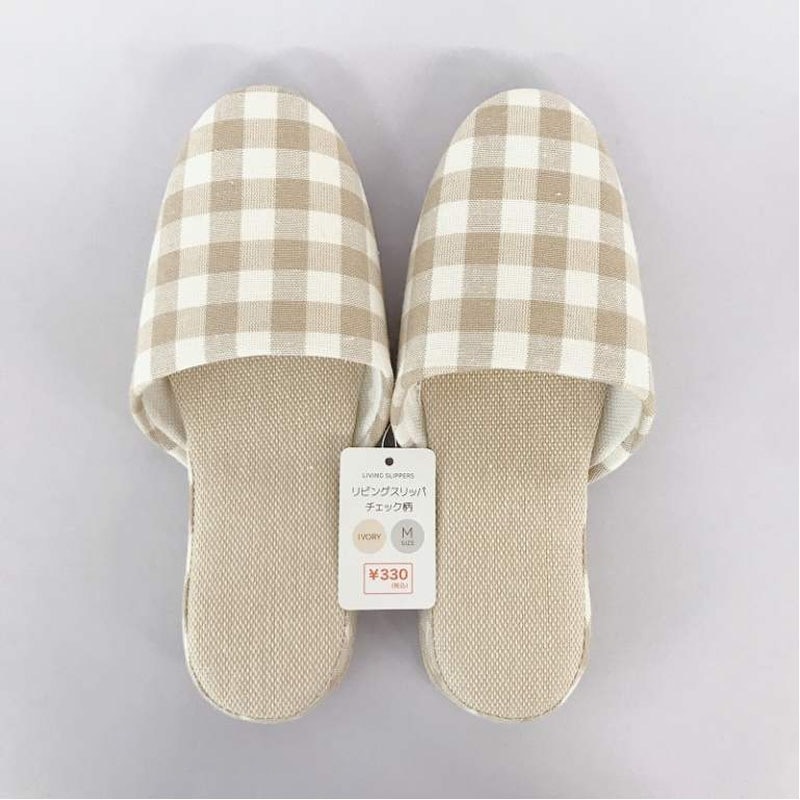 リビングスリッパチェックIV M
