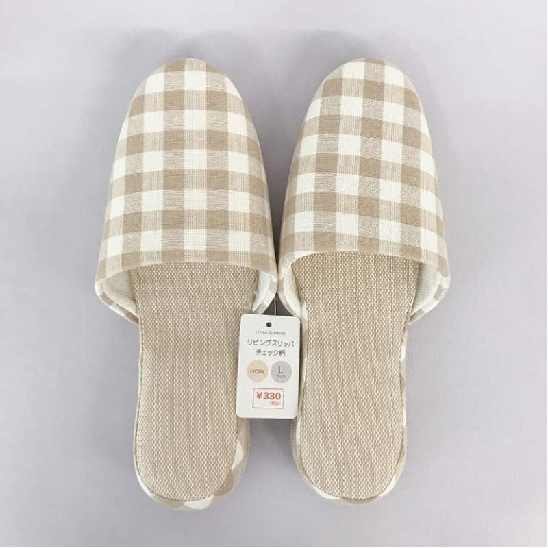 リビングスリッパチェックIV L