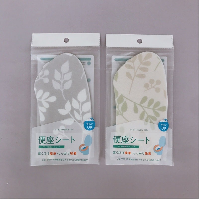 プリント便座シート リーフ