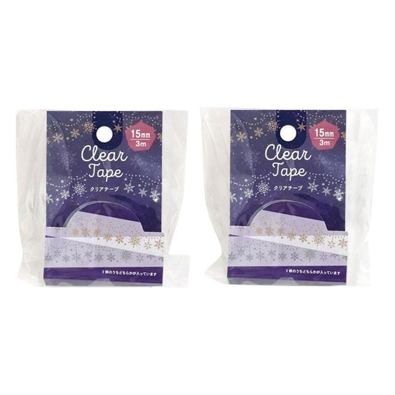 クリアテープ　　スノーフレーク