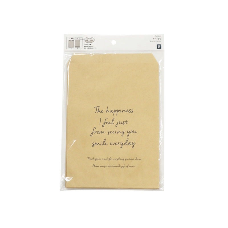 平BAG L 10Pメッセージ【公式】≪1個からお届け≫Can