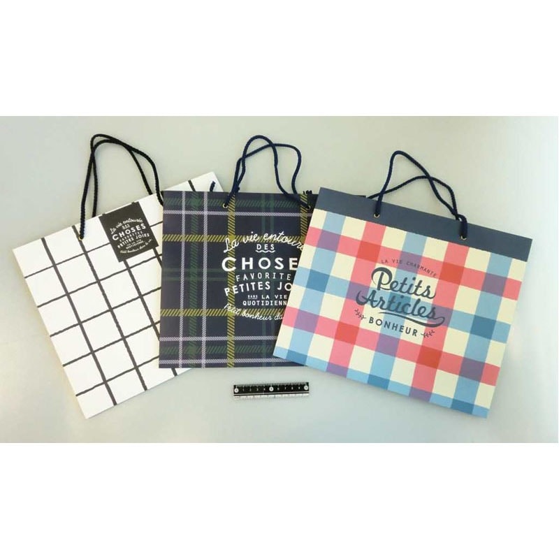 ペーパーバッグ Lヨコ チェック