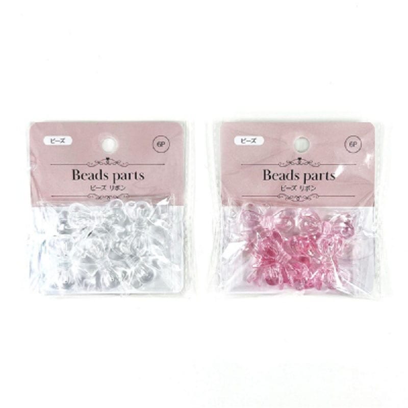 ビーズ　リボン６Ｐ