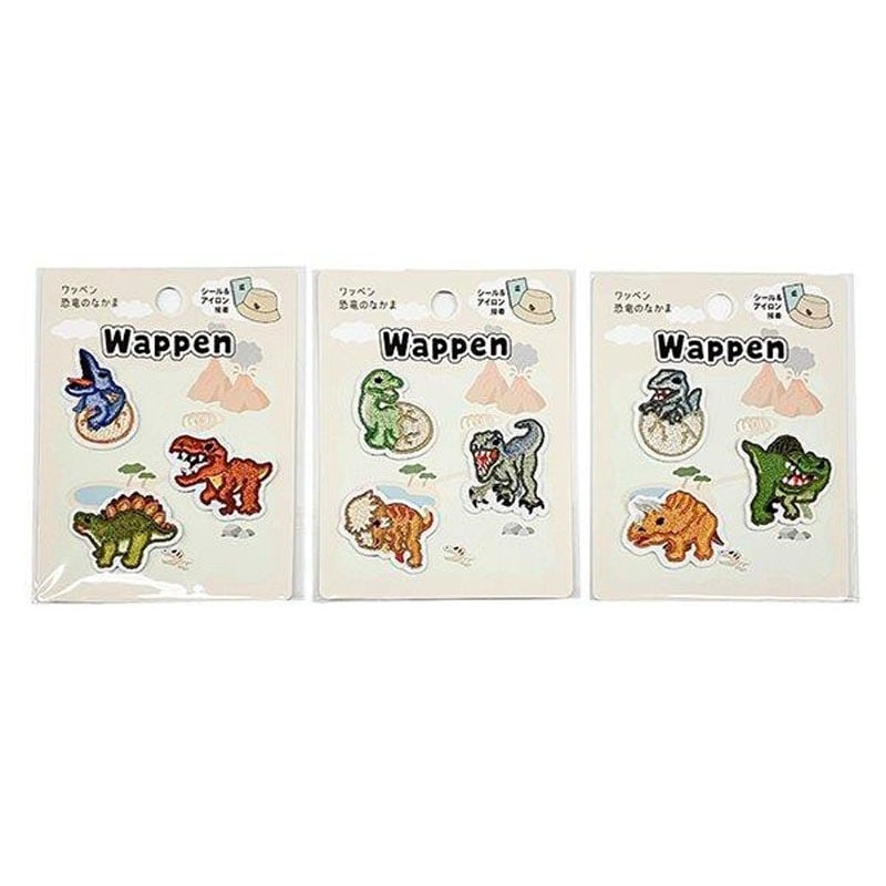 ワッペン恐竜のなかま　ワールド　３Ｐ