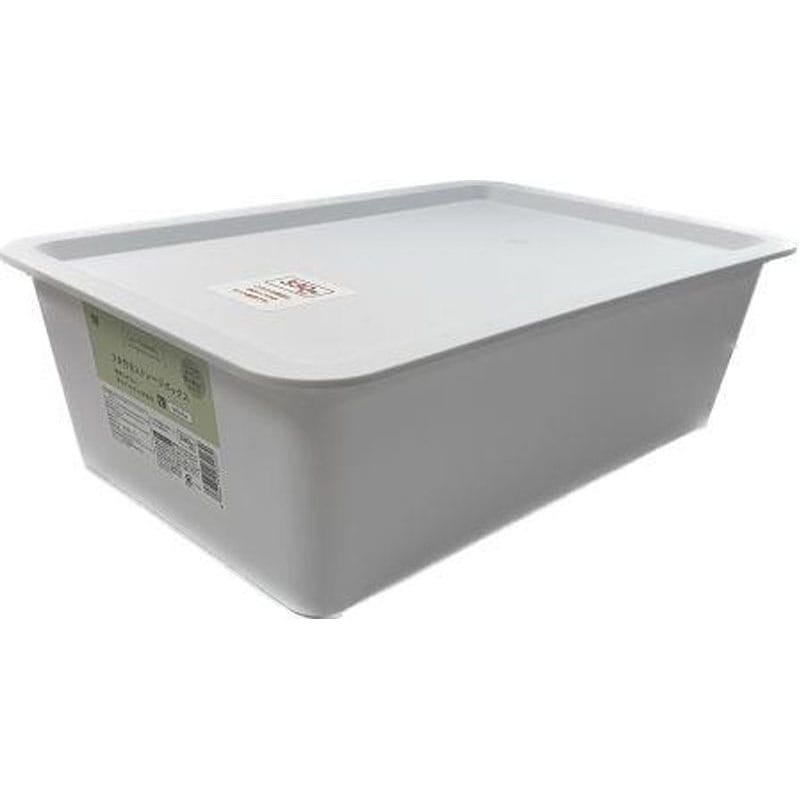 フタ付きストレージボックスL WH【公式】≪1個からお届け