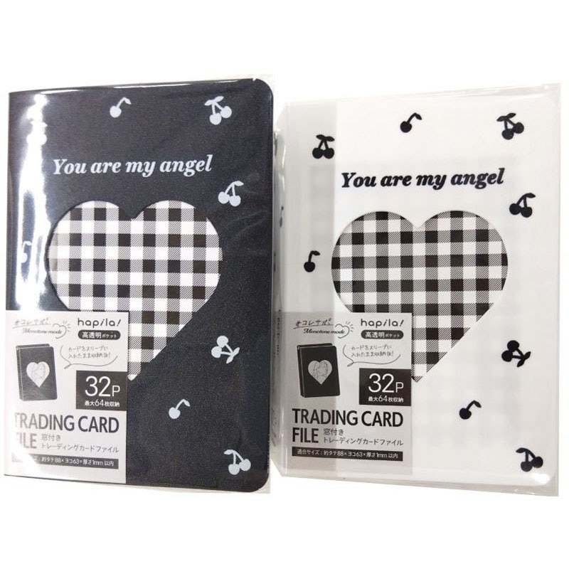 窓付きトレーディングカードファイル 白黒【公式】≪1個からお届け