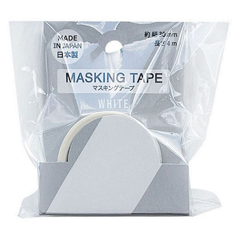 マスキングテープ無地ホワイト30MM4M
