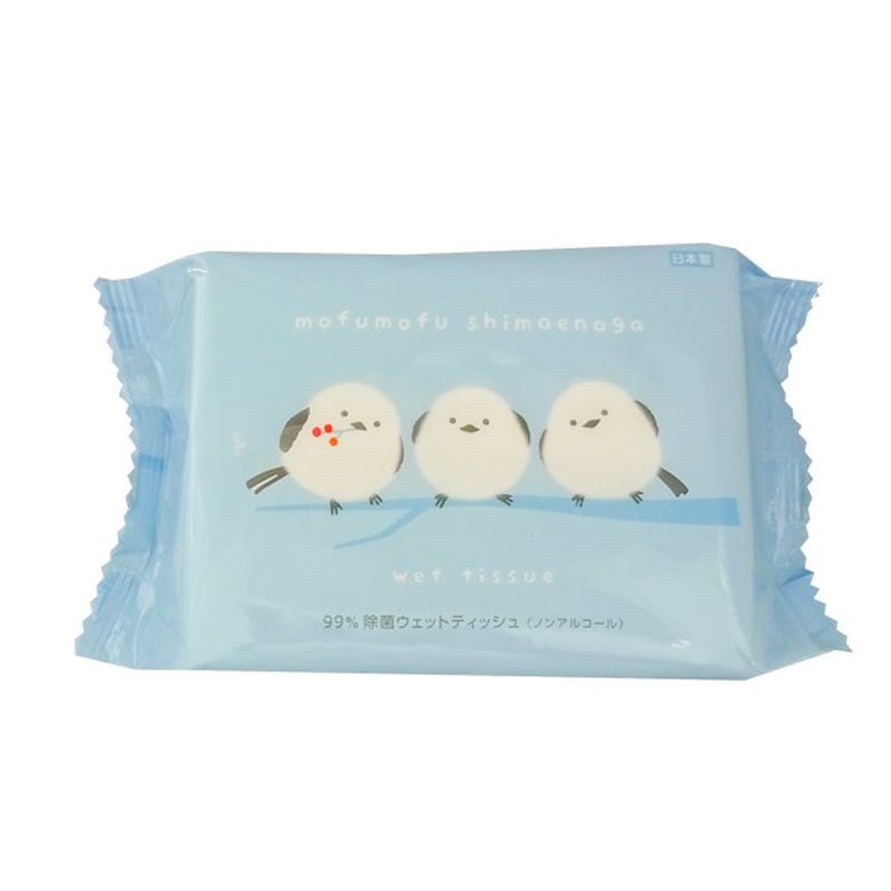 ノンアル除菌ウェット　８０枚　シマエナガ