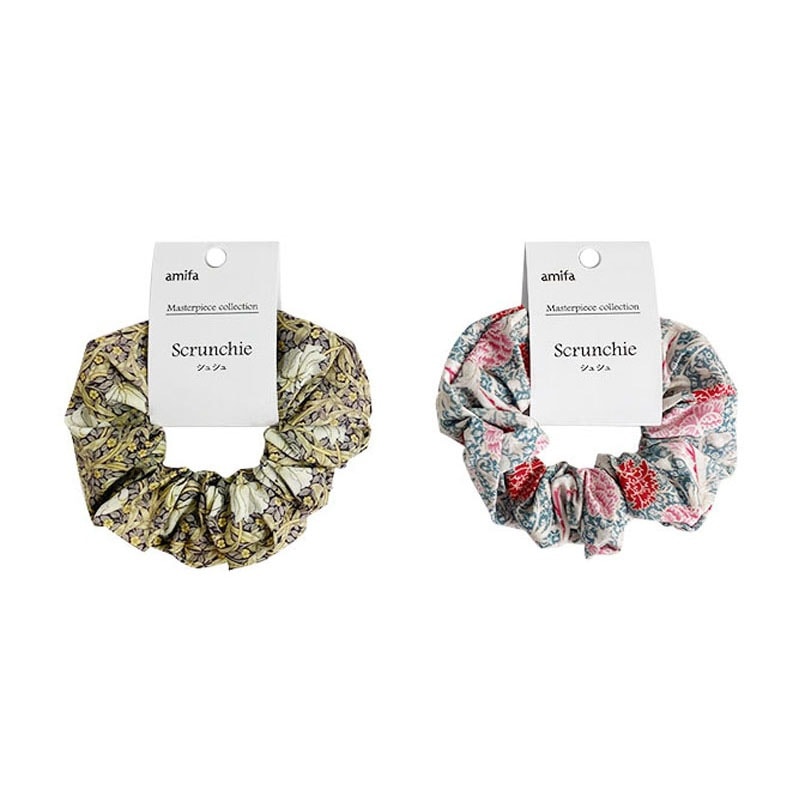 ハンドメイドシュシュM-4070♡カラフル迷彩？ジョーゼット♡ MPコレクション WMシュシュ クレイピンパ【公式】≪1個からお届け