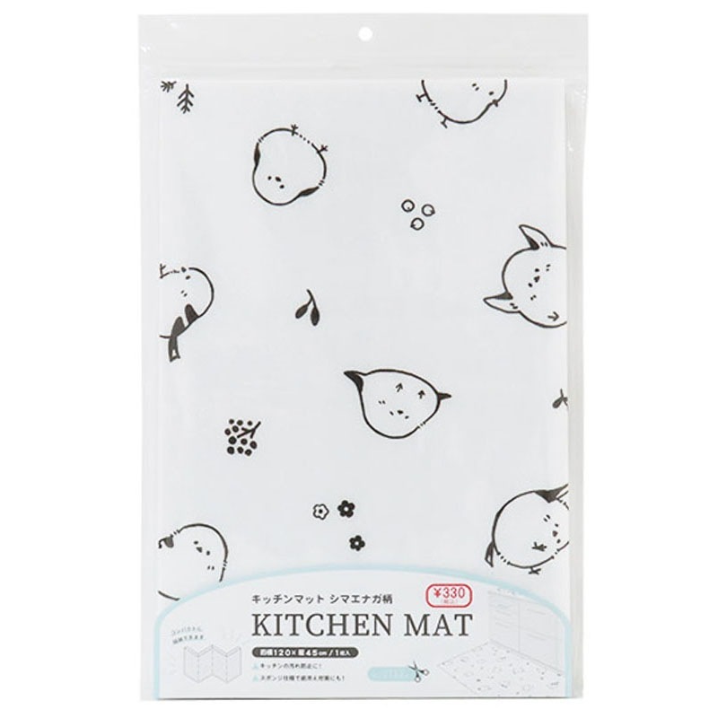 キッチンマット　シマエナガ柄