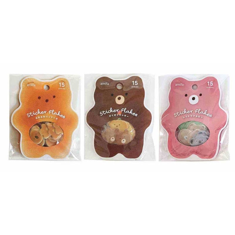 フレークシール15P ふわふわスイーツ【公式】≪1個からお