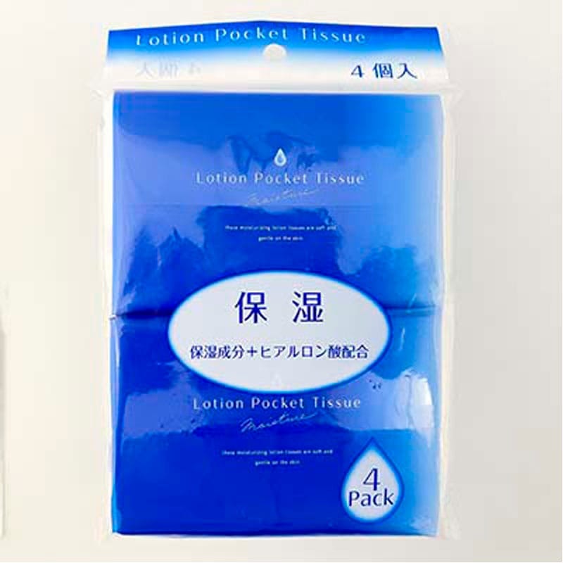ローションポケットティッシュ１０Ｗ４Ｐ