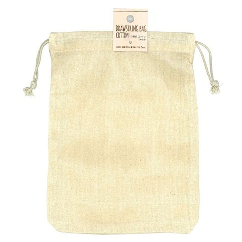 巾着コットン２３×１４×３ＣＭ