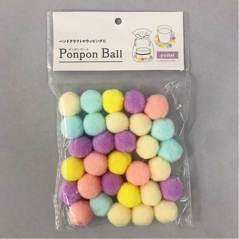 ポンポンボール 30P パステル