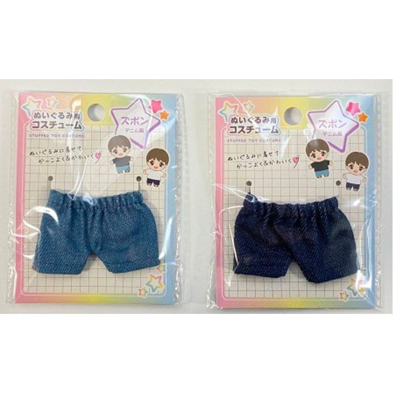 バーニー ぬいぐるみ デニムパンツ ぬいぐるみ服 デニムパンツ 長ズボン ブルー ボトムス