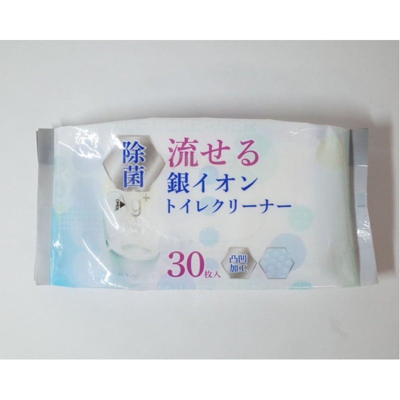 流せる除菌銀イオントイレクリーナー３０枚
